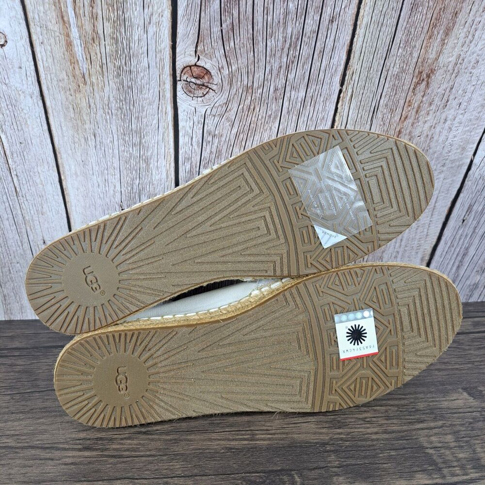 UGG Renada Stripe Women's Sz 9 M Slip On Espadrille Loafer White Multi (NIB) - Picture 7 of 9